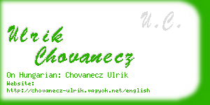 ulrik chovanecz business card